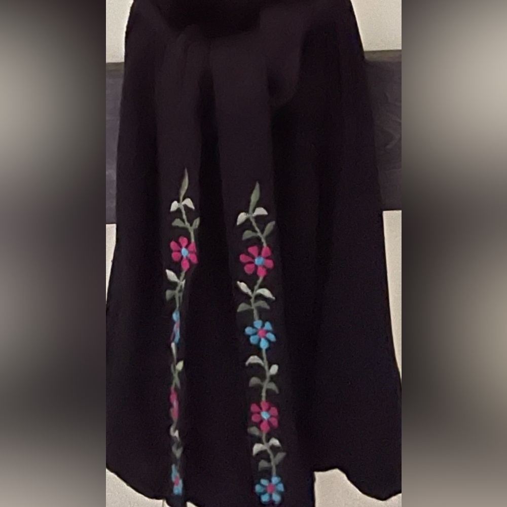 Avani del amour Beautiful Boutique Black Embroidered Blouse… Sz XL 🖤 - Picture 3 of 13
